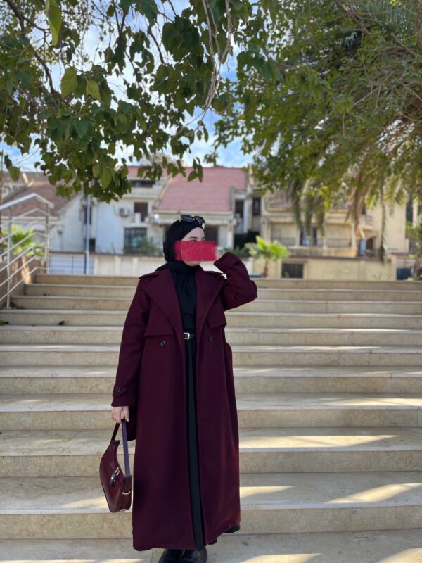 Manteau burgundy